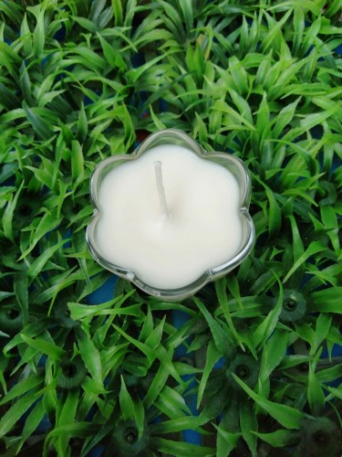 Nến ly hoa 5 cánh màu trắng - Nến Khai Quang - Cơ Sở Sản Xuất Nến Nghệ Thuật Khai Quang